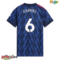 Camiseta Arsenal Gabriel Magalhaes #6 Visitante Equipación para mujer 2025-26 manga corta
